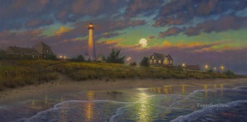  twilight Painting - Twilight Moon Keathley Beach